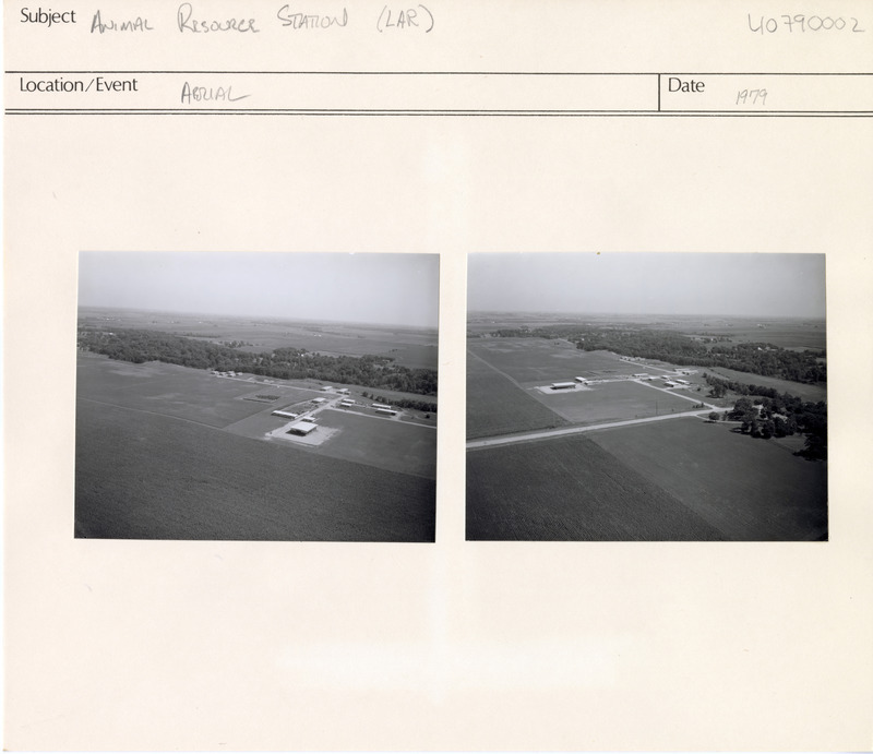 Annotation: "Animal Resource Station (LAR). Aerial"