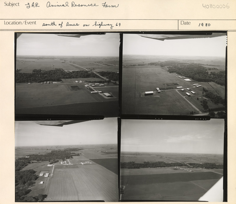 Annotation: "LAR Animal Resource Farm. South of Ames on highway 69"