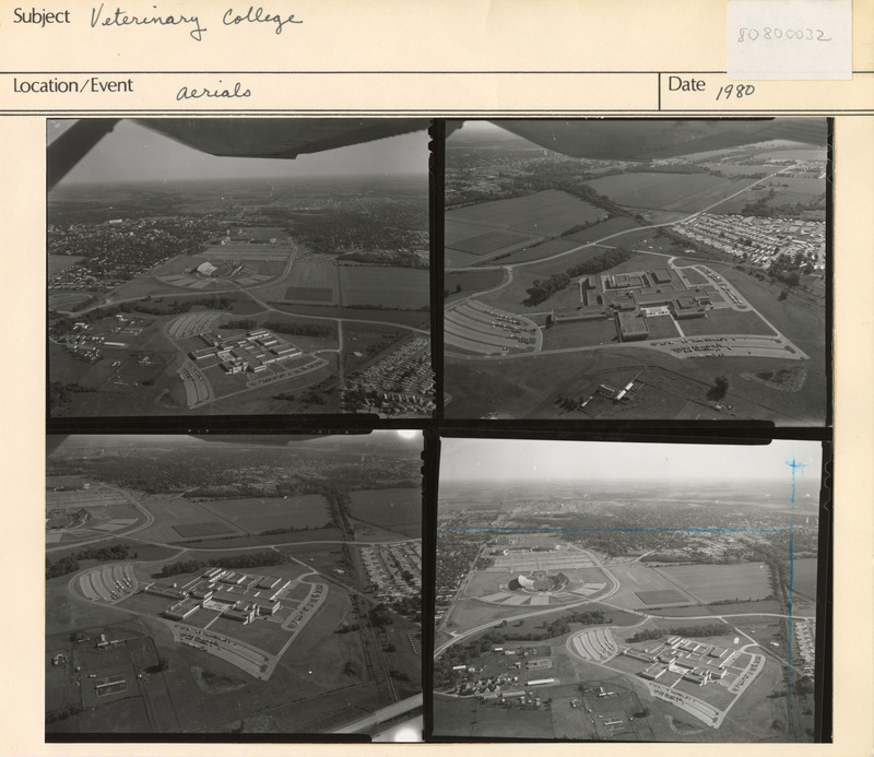 Annotation: "Veterinary College. Aerials"