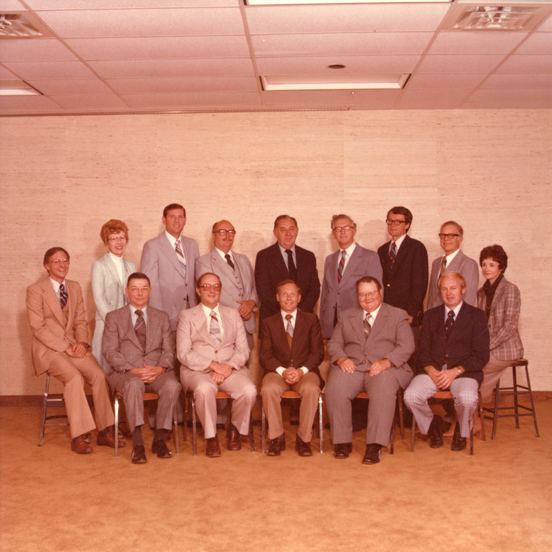 Back row: Kluge, Andre, Flatt, Seaton, Herrick, Packer, Seagrave, Cholvin, Carithers; Front row: Baker, Hogle, Pearson, Switzer, Wass.