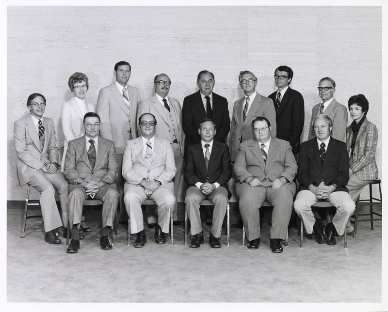 Back row: Kluge, Andre, Flatt, Seaton, Herrick, Packer, Seagrave, Cholvin, Carithers; Front row: Baker, Hogle, Pearson, Switzer, Wass.