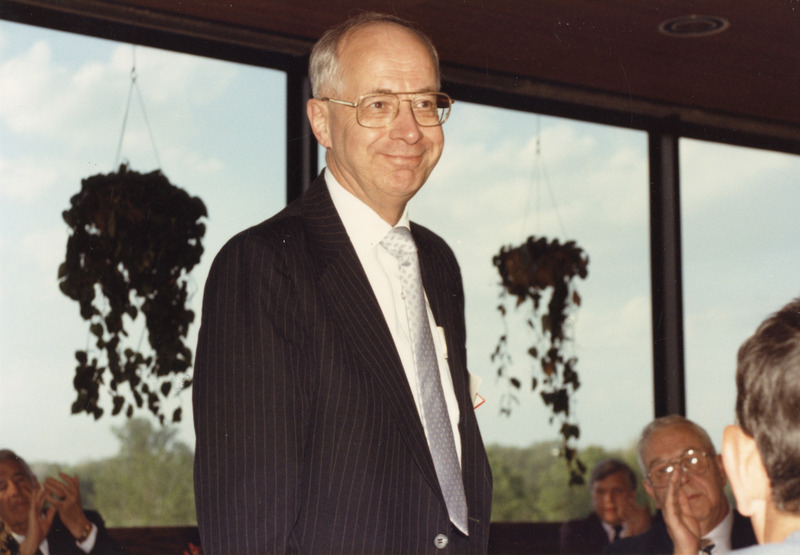 Photograph of George Christensen at the Challenge Fund Banquet