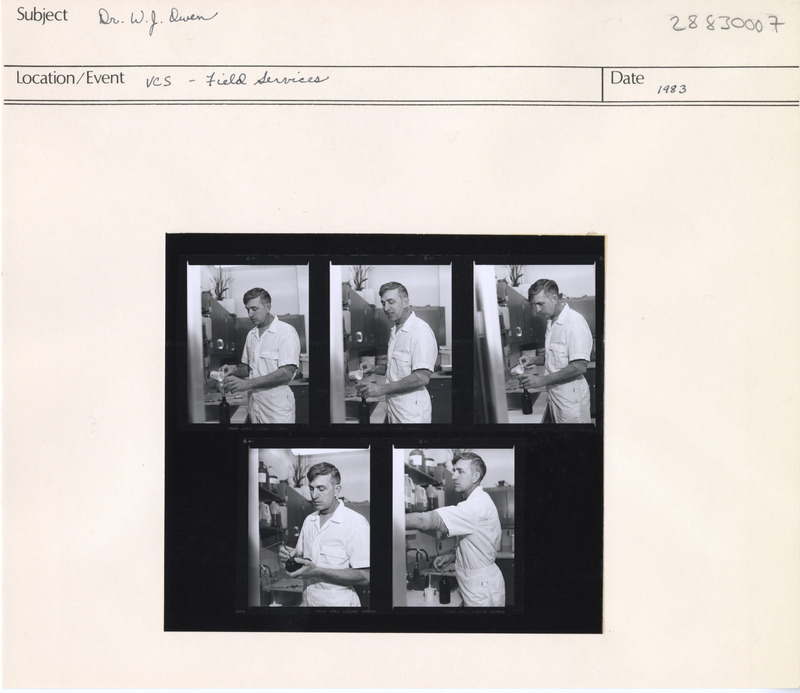 Annotation: "Dr. W. J. Owen. VCS - Field Services"