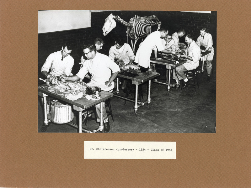 Annotation: "Dr. Christensen (professor) - 1954 - Class of 1958"