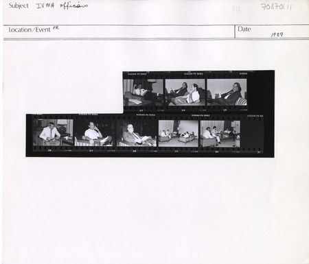 Annotation: "IVMA officers. PR"