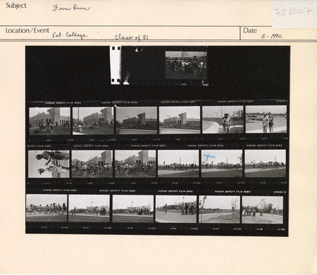 Annotation: "Fun Run. Vet. College. Class of 81"