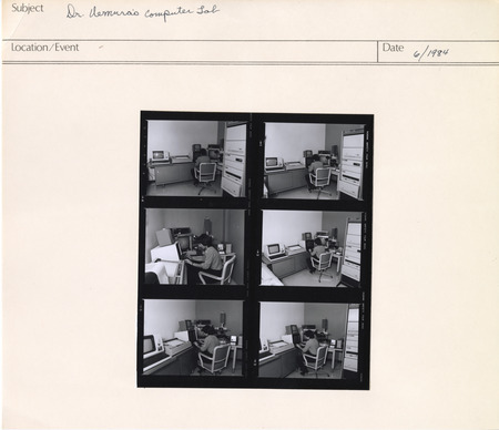 Annotation: "Dr. Uemura's computer Lab"