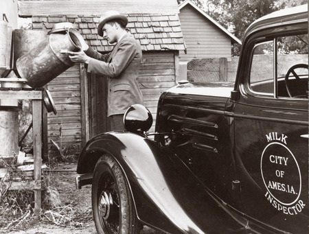 Annotation: "Milk inspection for the City of Ames. 1936"