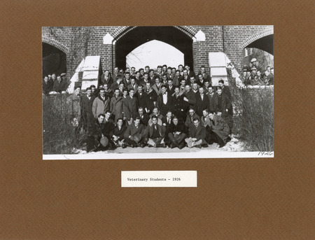 Annotation: "Veterinary Students - 1926"