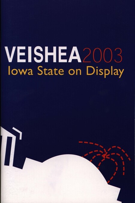 A program from the 2003 VEISHEA celebration at Iowa State University. Includes a listing of events occurring during the VEISHEA celebration.