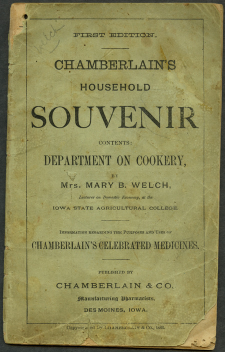 Written for a midwestern audience, the booklet contains recipes for cooking common types of food. These are interspersed with descriptions of common ailments and how Chamberlain & Company's products can help.