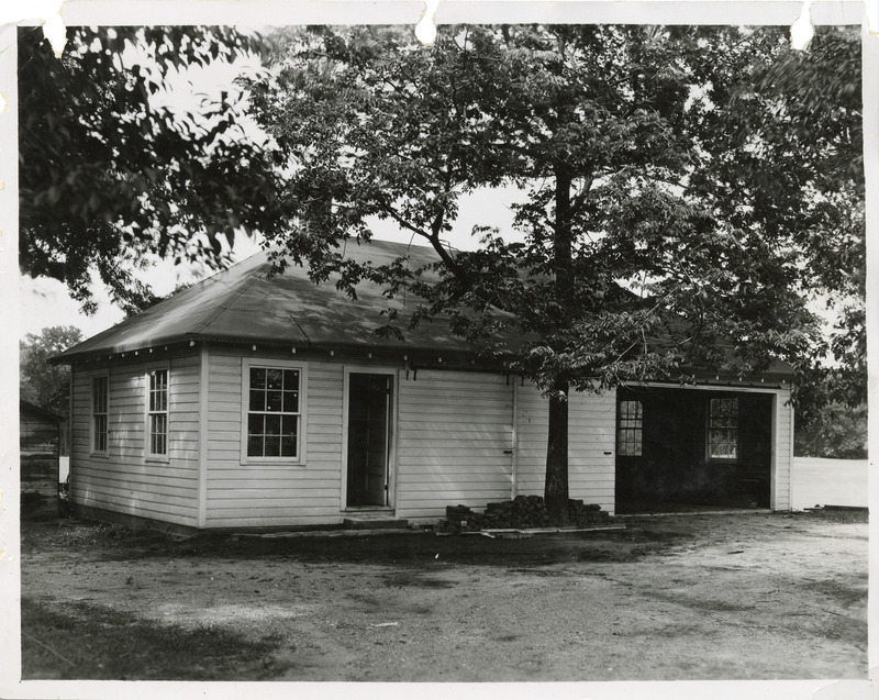 Photograph of a tool shed in Washington Park