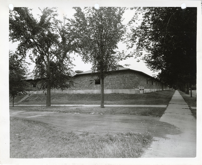 Photograph of a sewage disposal plant in Mason City