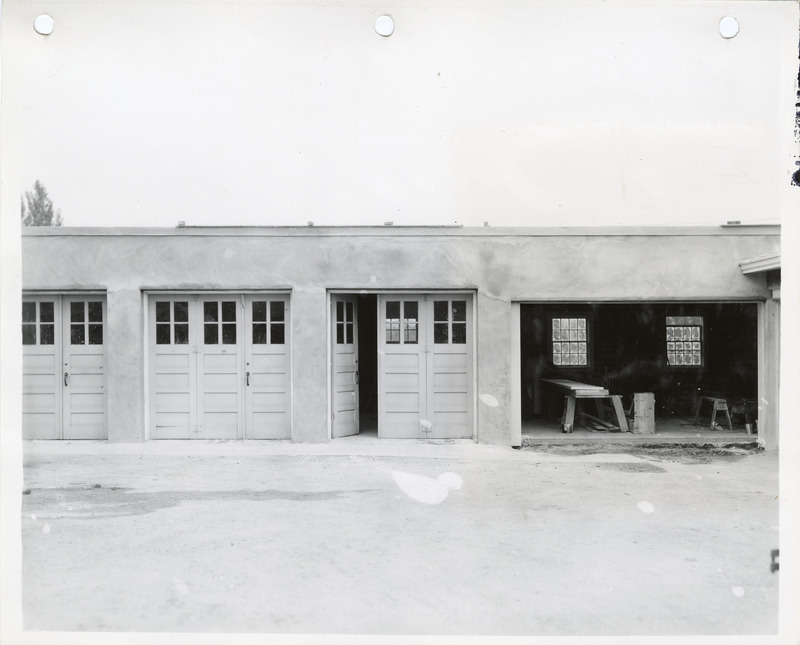 Photograph of a garage in Sunnycrest Sanitarium