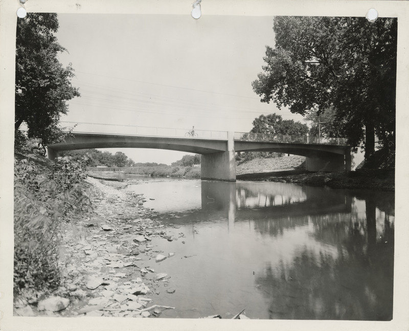 Photograph of a bridge over the Iowa River in Alden