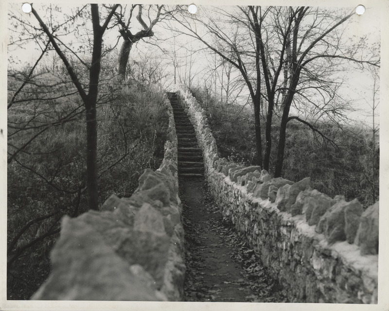 Photograph of a trail at Eagle Point Park in Clinton
