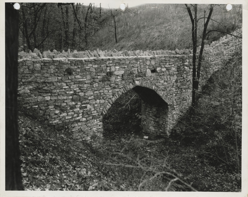 Photograph of a trail bridge at Eagle Point Park in Clinton