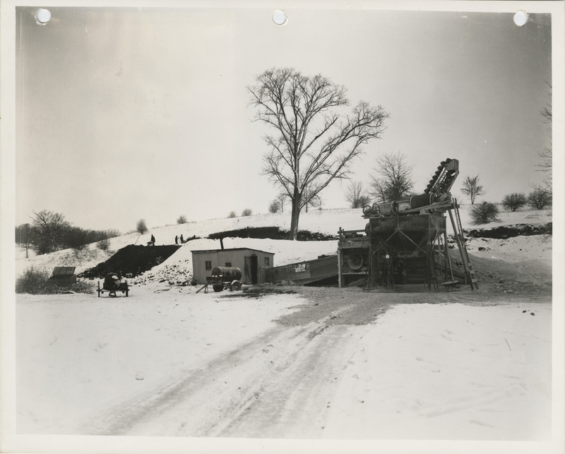 Photograph of people working at North Quarry in Keokuk County