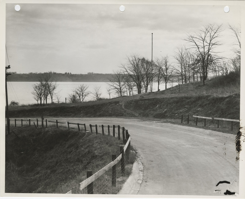 Photograph of the site of Iowa's first schoolhouse