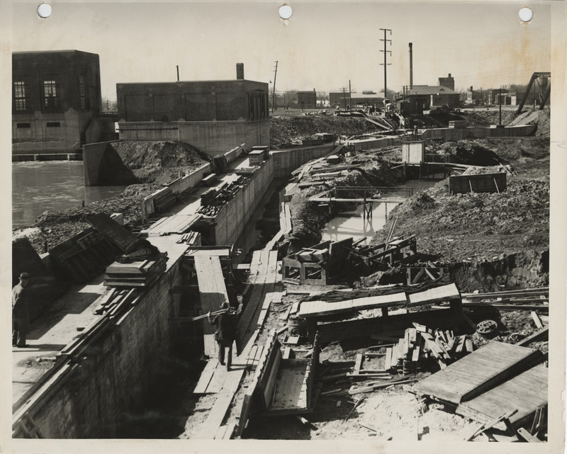 Photograph of sewer construction in Ottumwa