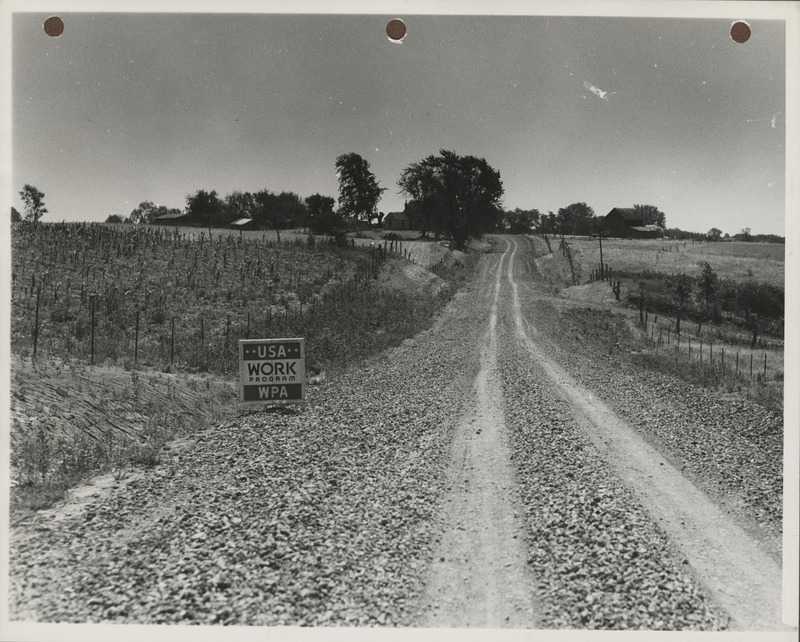 Photograph of a farm to market road south-west of Albia