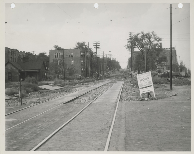 Photograph of Second Street looking north from Keosauqua in Des Moines