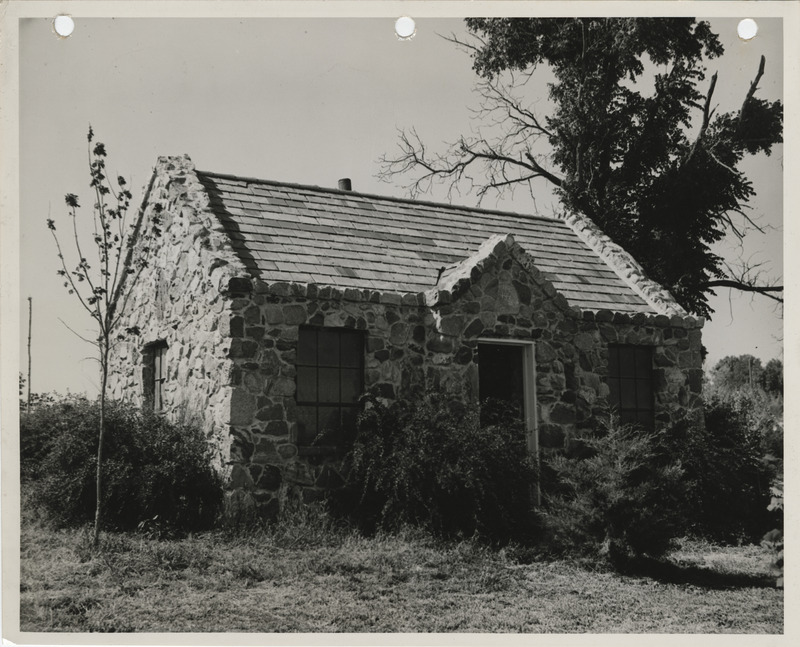 Photograph of the chapel in the Carroll County Cemetery