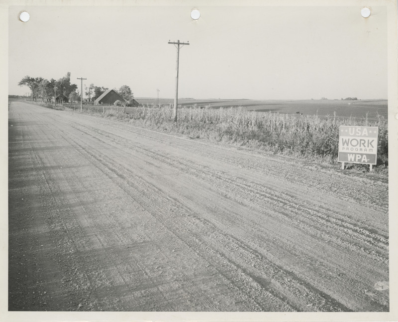 Photograph of farm-to-market road in Carroll