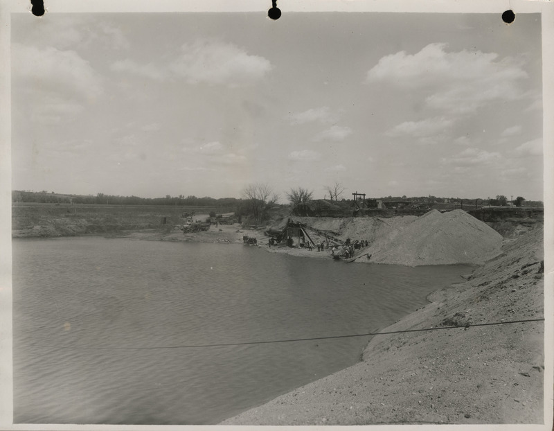 Photograph of gravel pit in Denison