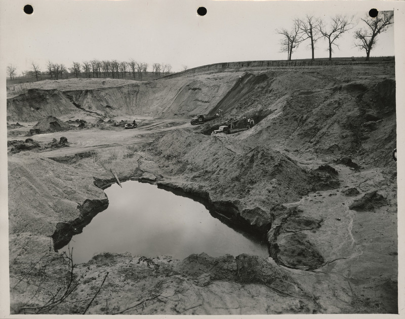 Photograph of sand and gravel pit in Soldier