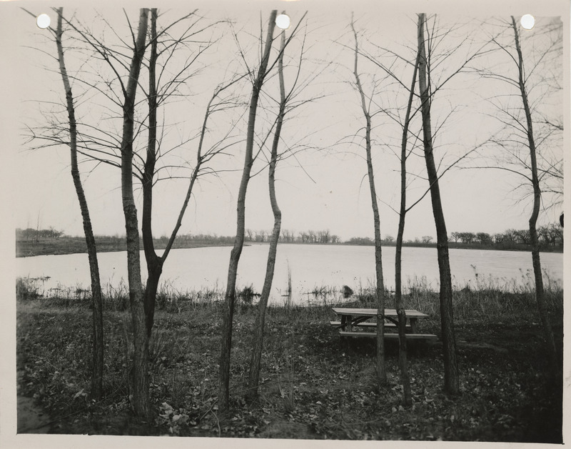 Photograph of the Blue Lake near the Lewis and Clark State Park entrance