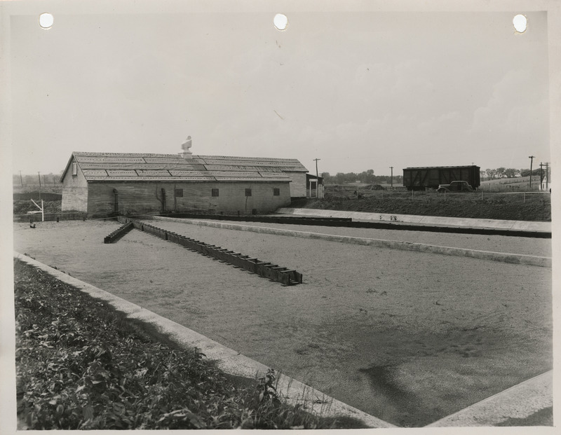 Photograph of sewage disposal plant in Ute