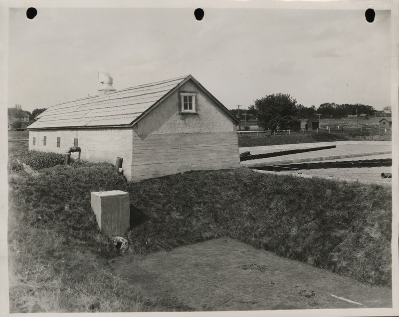 Photograph of sewage disposal plant in Ute