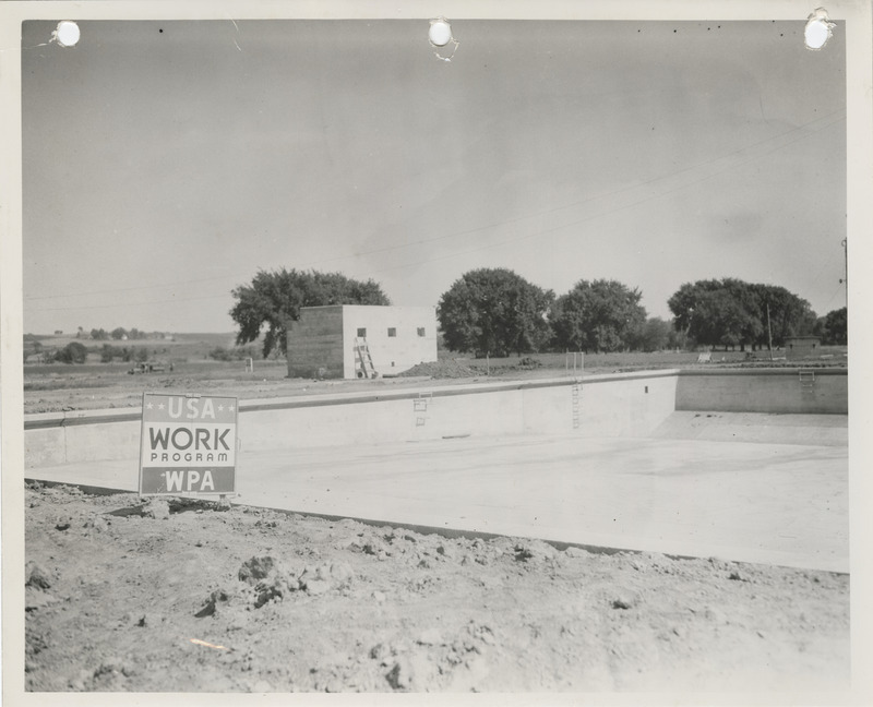 Photograph of the swimming pool in Villisca