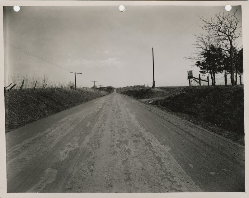 Photograph of farm-to-market road before gravelling in Council Bluffs
