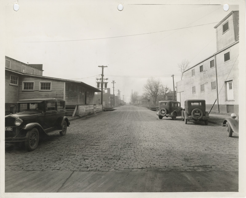 Photograph of a paved street in Council Bluffs