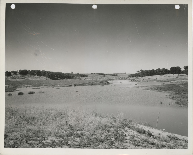 Photograph of reservoir at Bedford State park in Taylor County