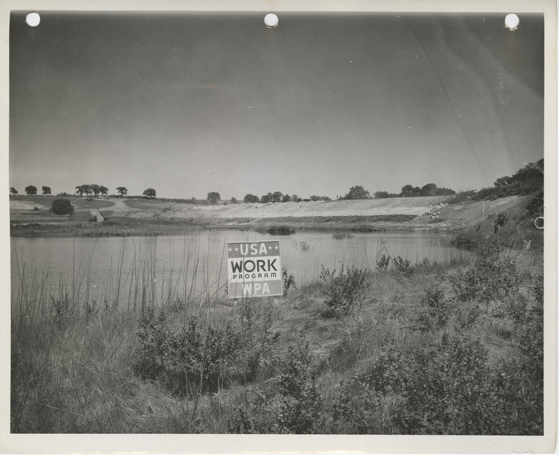 Photograph of reservoir at Bedford State park in Taylor County