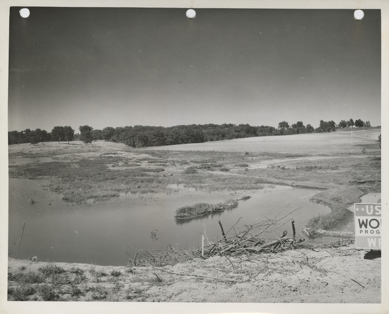 Photograph of reservoir at Bedford State park in Taylor County
