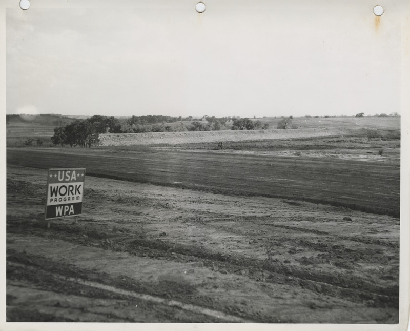 Photograph of the dam at Bedford State Park in Taylor County