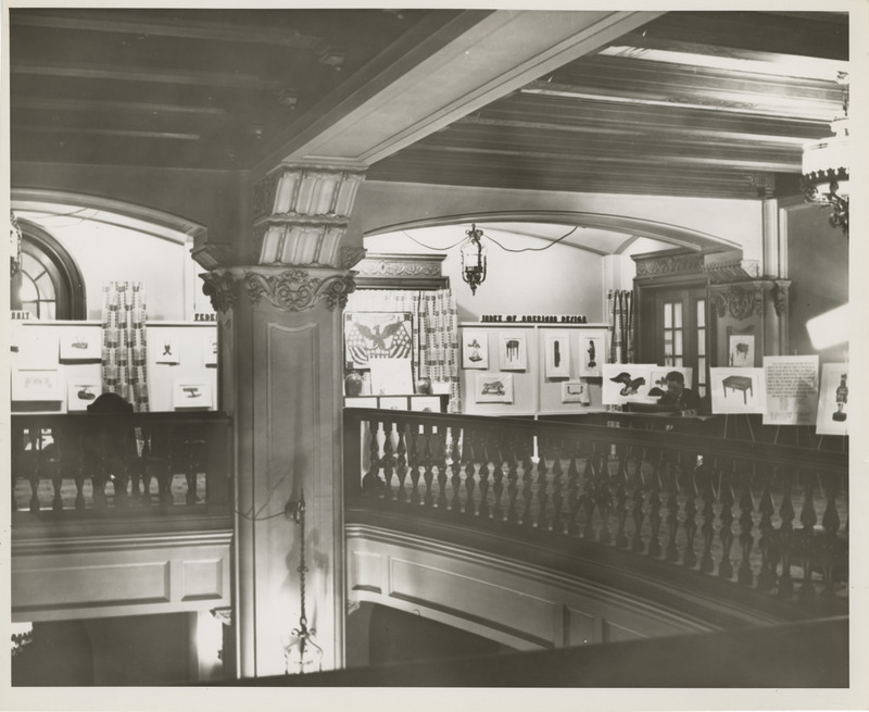 Photograph of exhibit displays