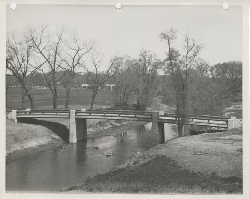Photograph of a bridge at a golf course in Ames