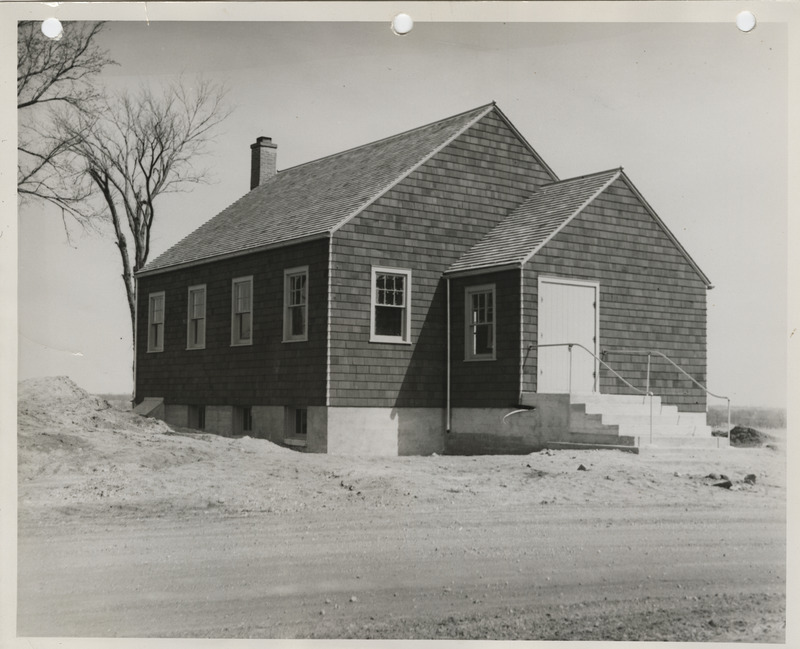 Photograph of the Cass Township community building in Boone County