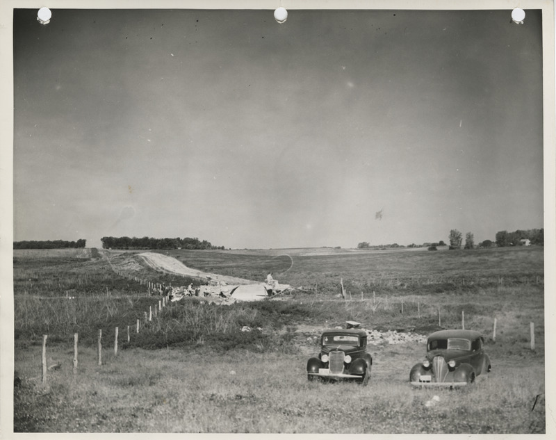 Photograph of fill and riprap for Union Slough in Kossuth County