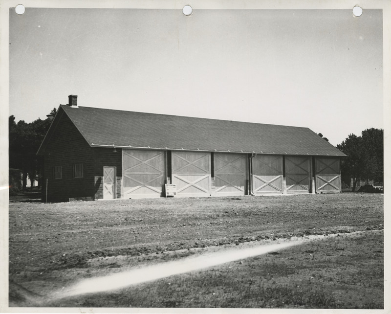 Photograph of the maintenance garage in Williams