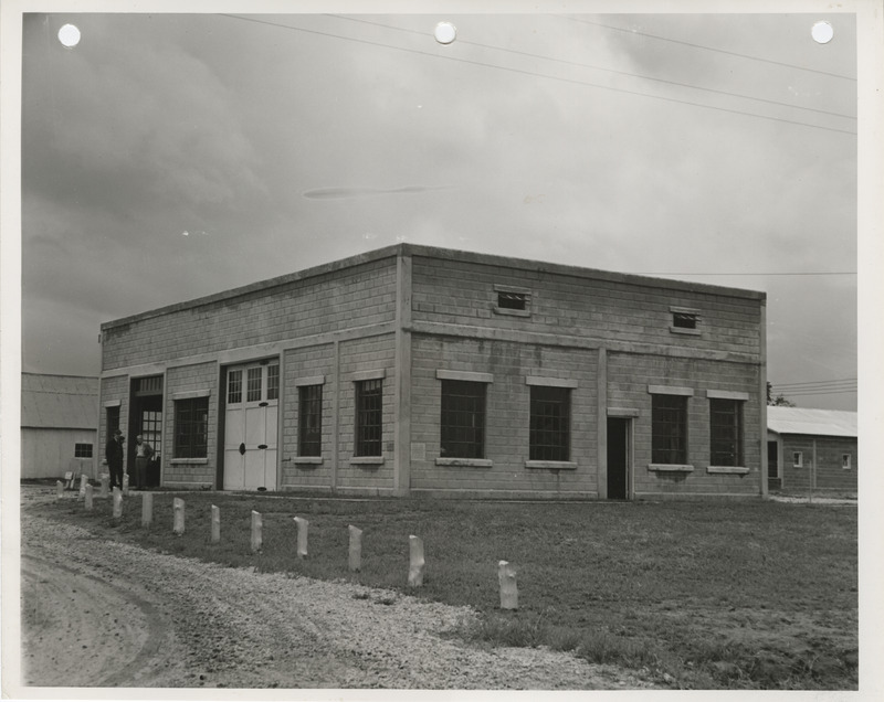 Photograph of the county maintenance shop in Keosauqua