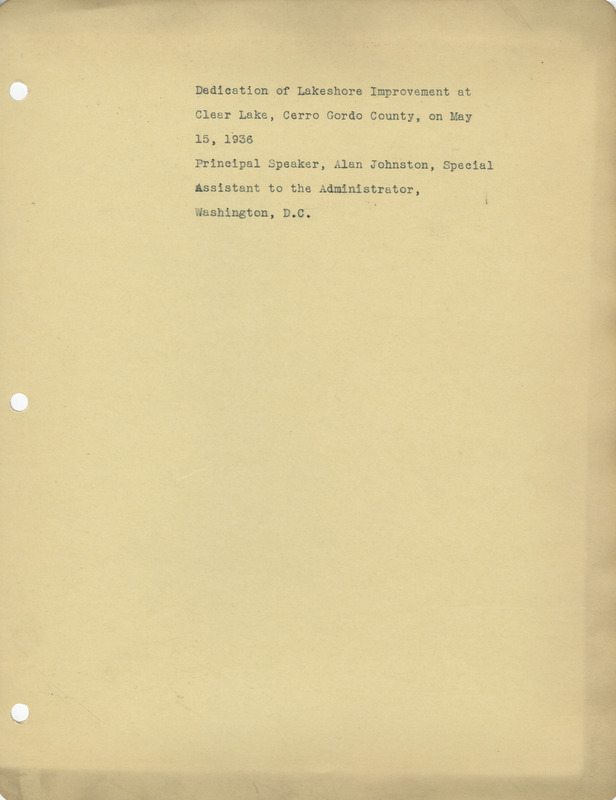 Description of project: lakeshore improvements