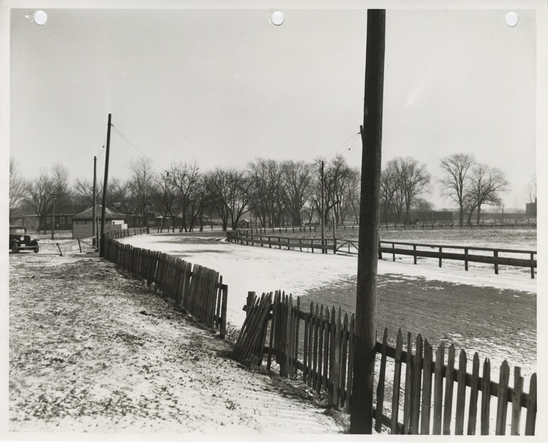 Photograph of fences in Marshall County Fairgrounds