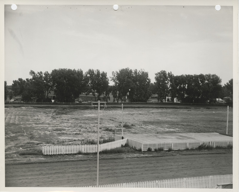 Photograph of fences in North Iowa Fairgrounds