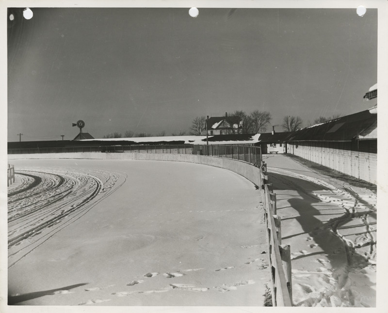 Photograph of Clay County Fairgrounds covered with snow